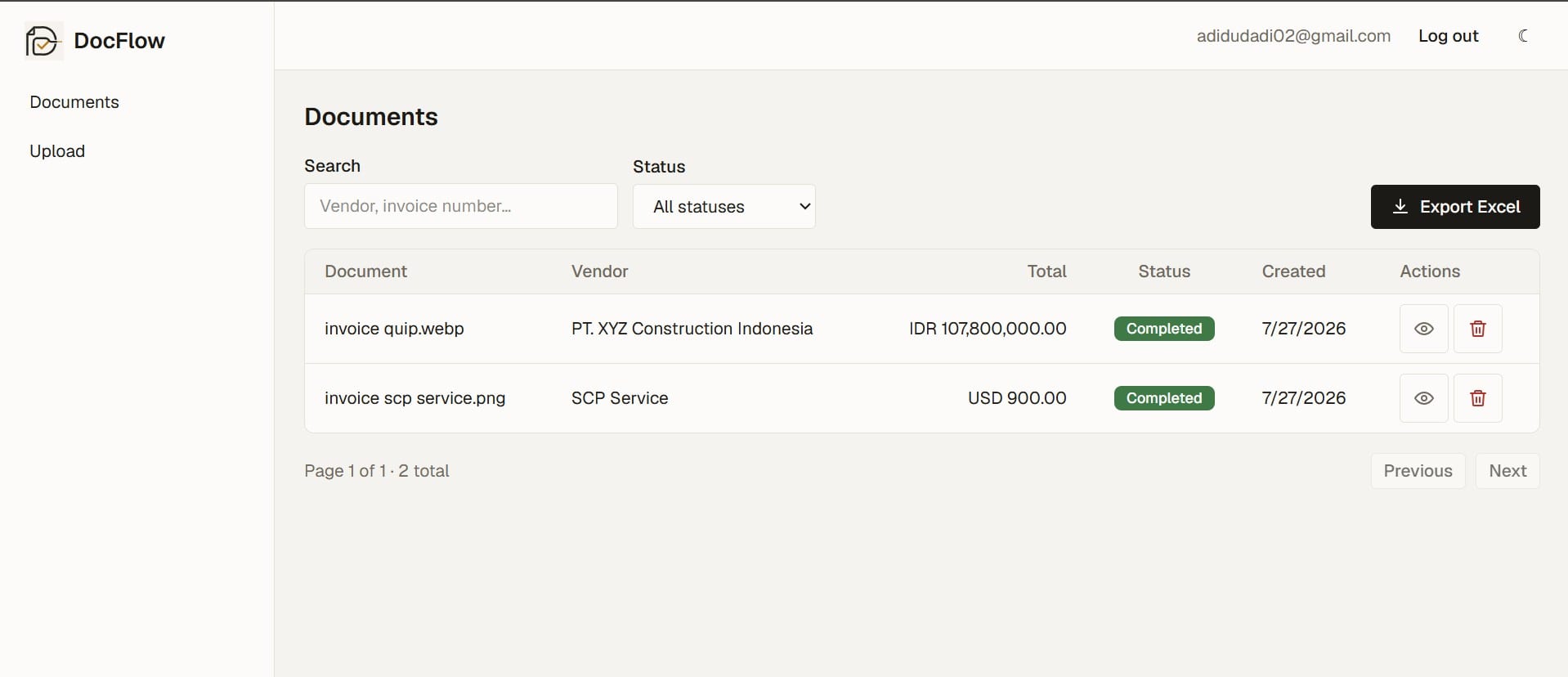 Docflow preview